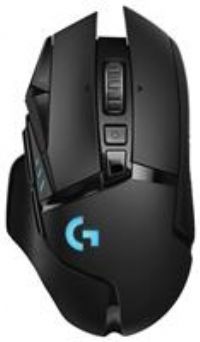 Logitech G502 LIGHTSPEED Wireless Gaming Mouse, HERO 16K Sensor, 16,000 DPI, RGB, Adjustable Weights, 11 Programmable Buttons, Long Battery Life, On-Board Memory, PC / Mac - Black