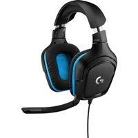 Logitech G432 Wired Gaming Headset, 7.1 Surround Sound, DTS Headphone:X 2.0, 50 mm Audio Drivers, USB and 3.5 mm Audio Jack, Flip-to-Mute Mic, Lightweight, PC/Mac/Xbox One/PS4/Nintendo Switch - Black