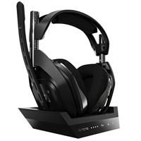 ASTRO Gaming A50 Wireless Gaming Headset + Base Station Gen 4 for PS4 & PC - Black/Silver (with Dolby Audio)