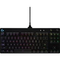 Logitech G PRO Mechanical Gaming Keyboard, Ultra Portable Tenkeyless Design, Detachable Micro USB Cable, 16.8 Million Colour LIGHTSYNC RGB backlit keys BLACK