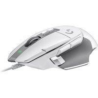 Logitech G G502 X Wired Gaming Mouse - LIGHTFORCE hybrid optical-mechanical primary switches, HERO 25K gaming sensor, compatible with PC - macOS/Windows - White