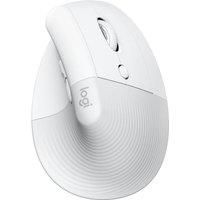 Logitech Lift Vertical Ergonomic Mouse, Wireless, Bluetooth or Logi Bolt USB receiver, Quiet clicks, 4 buttons, compatible with Windows/macOS/iPadOS, Laptop, PC - Offwhite