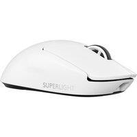 Logitech G PRO X SUPERLIGHT 2 LIGHTSPEED Wireless Gaming Mouse, Lightweight, LIGHTFORCE Hybrid Switches, HERO 2 Sensor, 32,000 DPI, 5 Programmable Buttons, USB-C Charging, PC & Mac - White