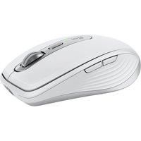 Logitech MX Anywhere 3S Compact Wireless Mouse, Fast Scrolling, 8K DPI Any-Surface Tracking, Quiet Clicks, Programmable Buttons, USB C, Bluetooth, Windows PC, Linux, Chrome, Mac - Pale Grey