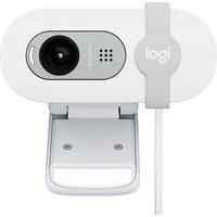 Logitech Brio 100 Full HD Webcam for Meetings and Streaming, Auto-Light Balance, Built-In Mic, Privacy Shutter, USB-A, for Microsoft Teams, Google Meet, Zoom and More - White