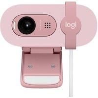 Logitech Brio 100 Full HD Webcam for Meetings and Streaming, Auto-Light Balance, Built-In Mic, Privacy Shutter, USB-A, for Microsoft Teams, Google Meet, Zoom and More - Rose