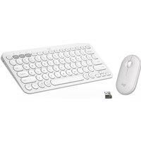 LOGITECH Pebble 2 MK380 Wireless Keyboard & Mouse Set - Offwhite