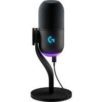 Logitech G Yeti GX Dynamic RGB Gaming Microphone with LIGHTSYNC, USB Mic for Streaming, Supercardioid, USB Plug and Play for PC/Mac - Black