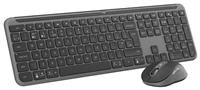 Logitech MK950 Signature Slim Wireless Keyboard and Mouse Combo, Sleek Design, Quiet Typing and Clicking, Switch Across Three Devices, Bluetooth, Multi-OS, Windows and Mac, QWERTY UK Layout - Graphite