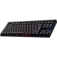Logitech G G515 LIGHTSPEED TKL Low Profile Wireless Gaming Keyboard, LIGHTSYNC RGB, Thin Tenkeyless Design, PBT Keycaps, Tactile Mechanical Switches, QWERTY UK English Layout - Black