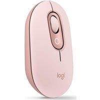 Logitech POP Mouse, Compact and Portable Wireless Bluetooth Mouse With Programmable Buttons and Quiet Clicks, Easy-Switch Between up to 3 Devices, Laptop, Tablet, PC - Rose