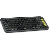 LOGITECH Pop Icon Keys Wireless Keyboard - Graphite, Black