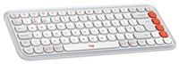 Logitech POP ICON KEYS Wireless Bluetooth Keyboard, Comfortable Typing, Programmable Keys, Easy-Switch Between up to 3 Devices, for Laptop, Tablet, PC, QWERTY UK English Layout – White
