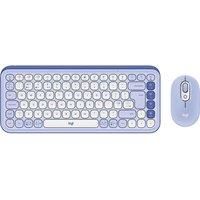 LOGITECH Pop Icon Combo Wireless Keyboard & Mouse Set - Blue (920-013114)