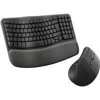 LOGITECH Wave Wireless Keyboard & Lift Mouse Set - Graphite