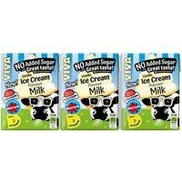 VIVA Vanilla Ice Cream Flavour Milk 3 x 200ml