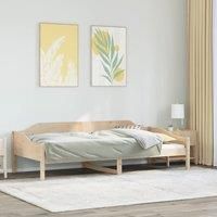 Berkfield Home Bed Frame without Mattress 90x200 cm Solid Wood Pine in Brown