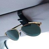 2PCS Universal Car Auto Sun Visor Glasses Box Sunglasses Clip Card Ticket Holder Fastener Pen Case