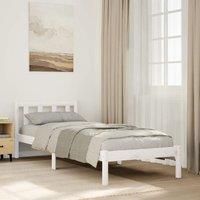 Berkfield Home Extra Long Bed Frame without Mattress White 80x220 cm Solid Wood Pine