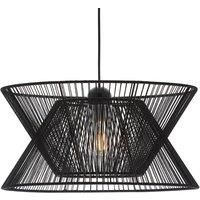 Viokef Argela hanging light with dual lampshade, black