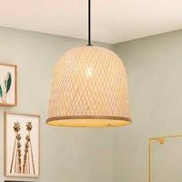 Viokef Casper hanging light, rattan lampshade, 35 cm