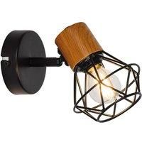 Viokef Vega wall lamp with a cage lampshade