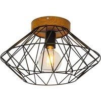 Viokef Vega ceiling lamp with a cage lampshade