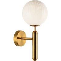 Viokef Jolin wall light with a spherical glass lampshade