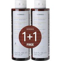 Korres Proteins & Linden Shampoo Double Pack in Clear