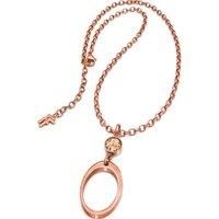 Folli Follie 3N15T002RS Women/'s Stainless Steel Necklace, Pink, 18 Inches