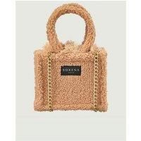 Sorena Teddy Honey Mini Tote Bag - Brown