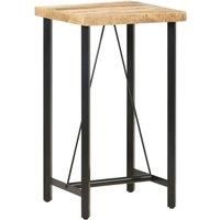 Bar Table 60x60x107 cm Rough Mango Wood