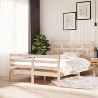 Bed Frame Solid Wood Pine 140x200 cm