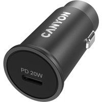 Canyon Car Charger C-20 20W Usb-C Black, Black