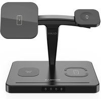 Canyon WS-404 15W Four-in-One Wireless Charger - Black, Black