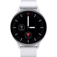 CANYON Badian SW-68 Smart Watch - Silver & White, Silicone Strap, Silver/Grey,White