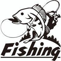 Die-Cut Vinyl Decal Fishing ??????? Car Sticker Waterproof Auto Decors on Car Body Bumper Rear Window Laptop Choose Size 41391
