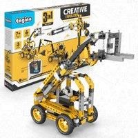 Engino Creative Builder Tall Crane Machinery Motorized Set, none