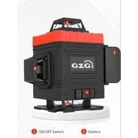 GZG 4D16 Laser Level Pro - USB Rechargeable, 18650 Battery, 0.4-1mW Green Beam, Industrial-Grade Precision