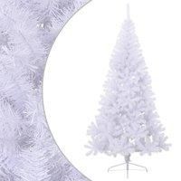 Berkfield Home Artificial Half Christmas Tree with Stand White 240 cm PVC