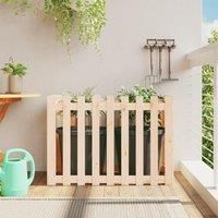 Garden Raised Bed with Fence Design 100x50x70 cm Solid Wood Pine