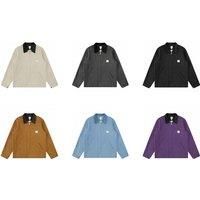 Unisex Black 1940S-Inspired Canvas Workwear Jacket For Men With Adjustable Fit