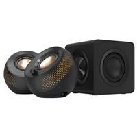 CREATIVE Pebble X Plus 2.1 USB-C Computer Speakers with Subwoofer and Customizable RGB Lighting, Bluetooth 5.3, USB Audio, Up to 15W RMS Power for PC and Mac£