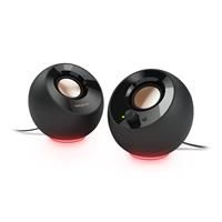 CREATIVE Pebble SE Minimalist 2.0 USB-C Powered PC Speakers with RGB Lighting£, 3.5 mm AUX-in, Up to 4.4W RMS Power for Computers and Laptops (Black)