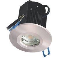 Robus Triumph Activate Fixed Fire Rated LED Downlight Brushed Chrome 8W 670lm (3471G)
