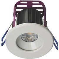 Robus 'Ramada' Dimmable LED Downlight 3000K - 6.6W (White / Brushed Chrome)