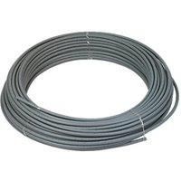 Push-Fit Polybutylene Barrier Pipe - Grey 15mm x 100m Grey (60496)