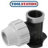 MDPE Wall Plate Elbow 25mm x 3/4"