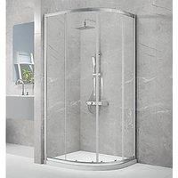 Triton Neo Eight Framed Quadrant Quadrant Door Chrome 900mm x x 1900mm (602TK)