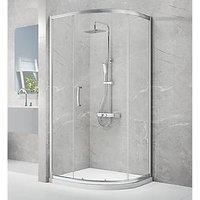 Triton Neo Eight Framed Quadrant Quadrant Door Chrome 900 x x 1900mm (418TK)
